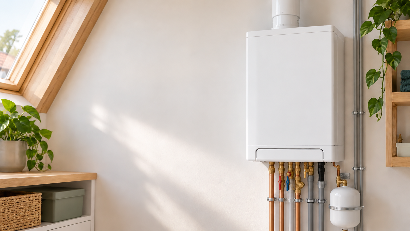 Cv-ketel in een verzorgde woning