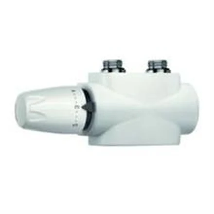 Korado Z-D042 thermostatische kraanset wit — haaks