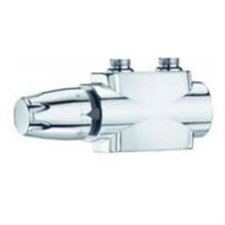 Korado Z-D043 thermostatische kraanset chroom — haaks
